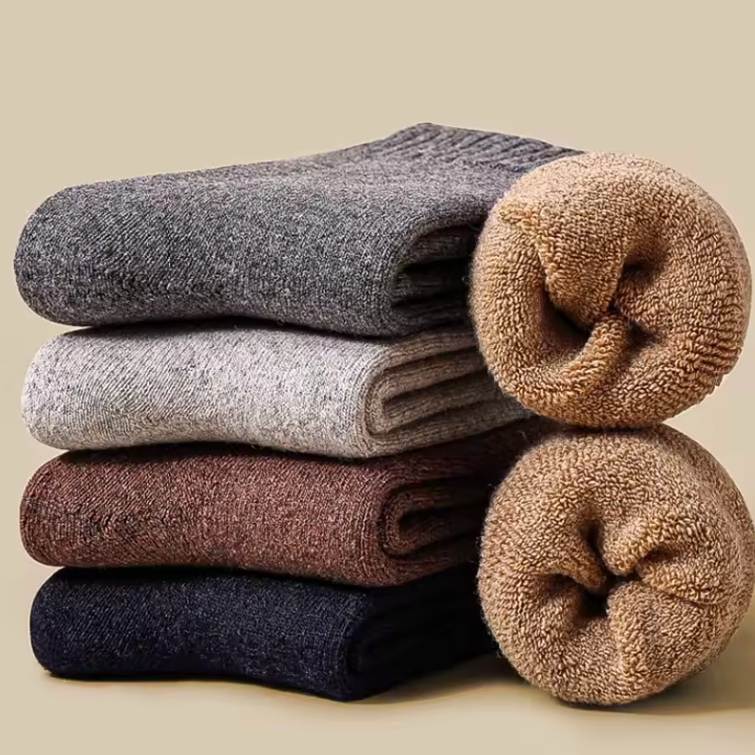 4‑Pack Thermal Fleece Socks